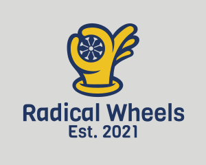 Tire Wheel Mechanic  logo design