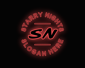 Night Club Signage logo design