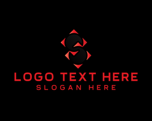 Digital Tech Cyberspace Letter S Logo