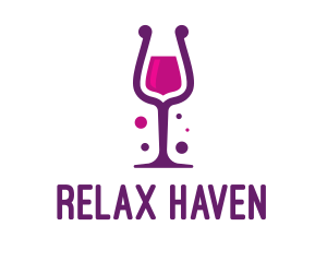 Purple Wine Glass logo