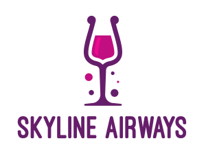 Purple Wine Glass logo