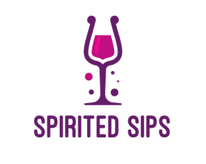 Purple Wine Glass logo