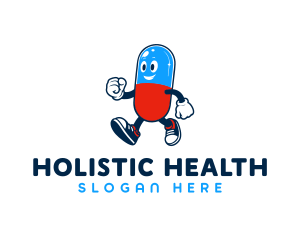 Medical Capsule Cartoon logo