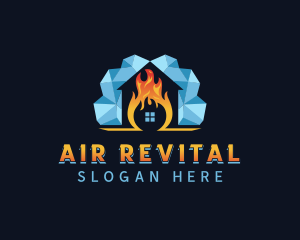 Ice Thermal Air Conditioning logo design