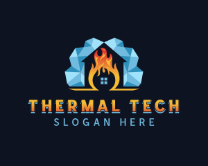 Ice Thermal Air Conditioning logo design