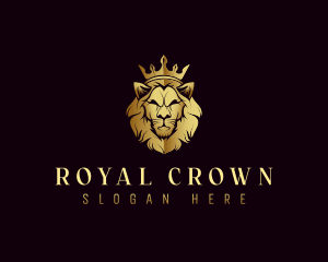 Royal Crown Lion logo design