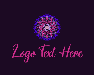 Abstract Floral Mandala logo