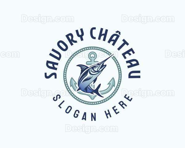 Marine Anchor Fish Logo