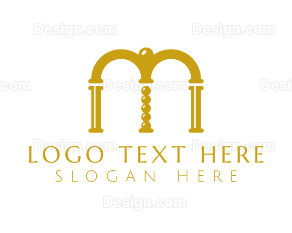 Arch Structure Letter M Logo