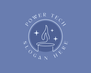 Candle Flame Light Logo