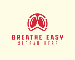 Respiratory Lung Oxygen logo design