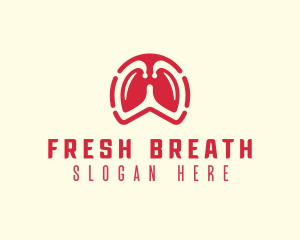 Respiratory Lung Oxygen logo design