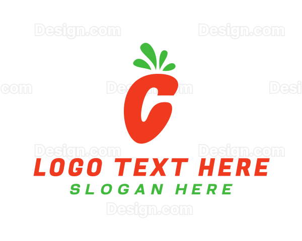 Carrot Letter C Logo