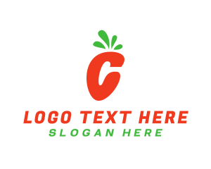 Carrot Letter C logo