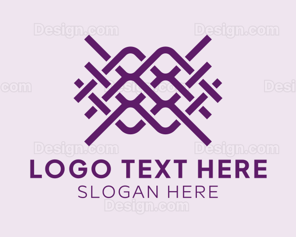 Interlaced Textile Pattern Logo