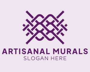 Interlaced Textile Pattern logo design