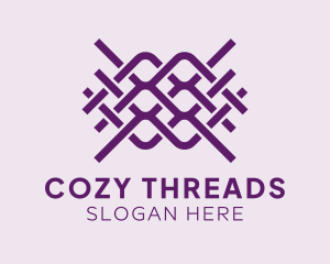 Interlaced Textile Pattern logo design