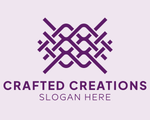 Interlaced Textile Pattern logo design