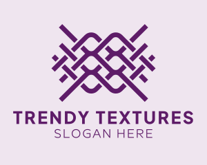 Interlaced Textile Pattern logo design