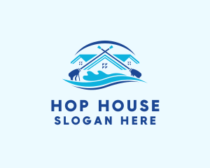 House Pressure Washer logo design