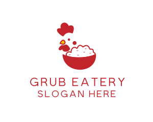 Chicken Rice Bowl logo design