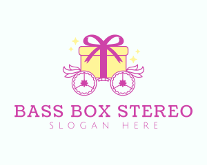 Gift Box Chariot logo design