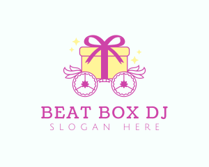 Gift Box Chariot logo design