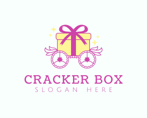 Gift Box Chariot logo design