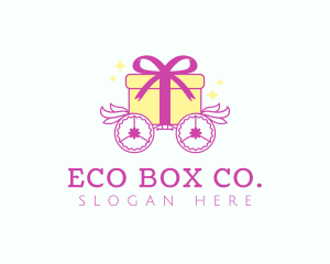 Gift Box Chariot logo design