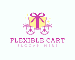 Gift Box Chariot logo design