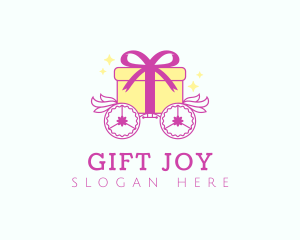 Gift Box Chariot logo design
