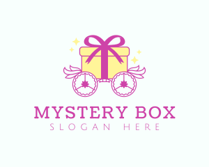 Gift Box Chariot logo design