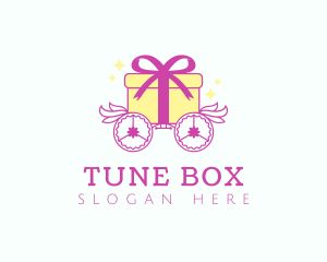 Gift Box Chariot logo design