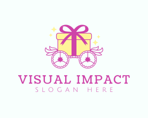 Gift Box Chariot logo design