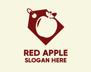 Red Apple Coupon  logo design