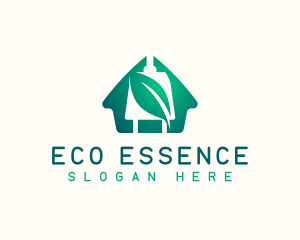 Eco House Electricity logo design