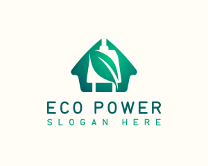 Eco House Electricity logo design