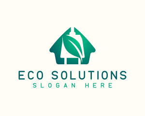 Eco House Electricity logo design