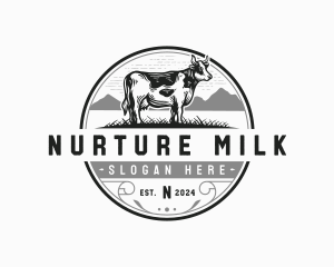 Dairy Cow Cattle logo design