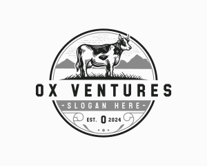 Dairy Cow Cattle logo design