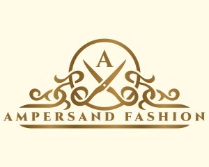 Fashion Dressmaker Scissors logo design