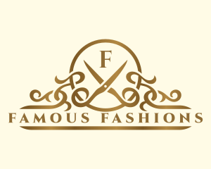 Fashion Dressmaker Scissors logo design