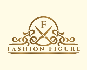 Fashion Dressmaker Scissors logo design