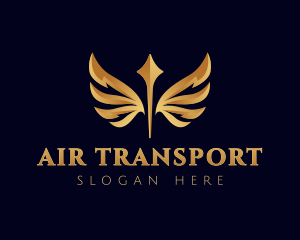 Wing Arrow Delivery logo design