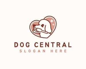 Dog Toothbrush Grooming logo design