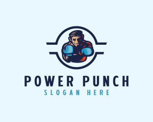 Boxing Punch Sports logo