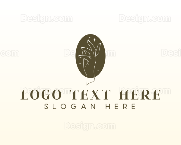 Skin Care Hand Logo