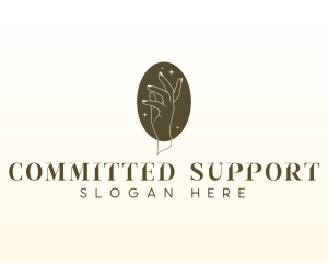 Skin Care Hand logo design