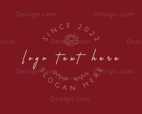 Elegant Floral Beauty Logo