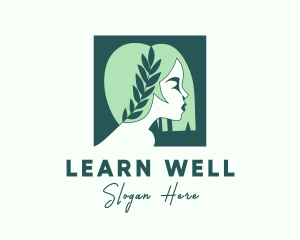 Natural Wellness Woman logo design